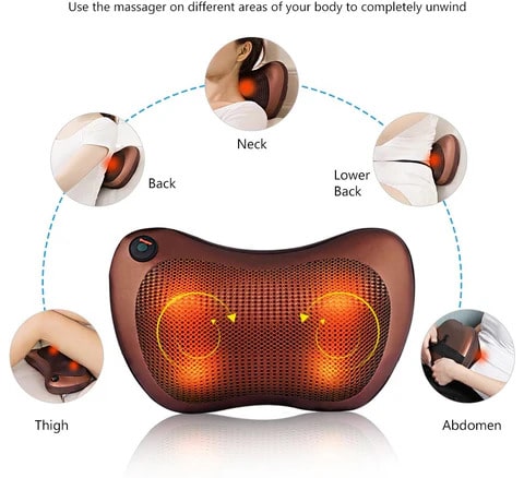 Premium Massage Pillow with Heat & Deep-Kneading