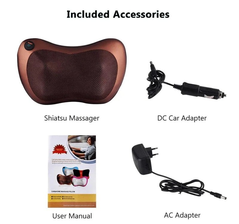 Premium Massage Pillow with Heat & Deep-Kneading