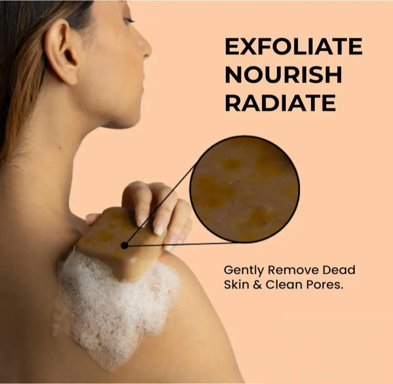 Ghar Soaps – (Sandalwood & Saffron) – Buy 2 Get 2 FREE + Free Loofah