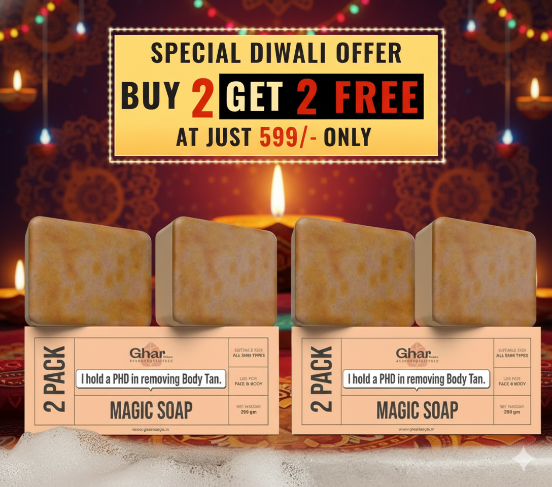 Magic Soap – (Sandalwood & Saffron) by Ghar Soaps